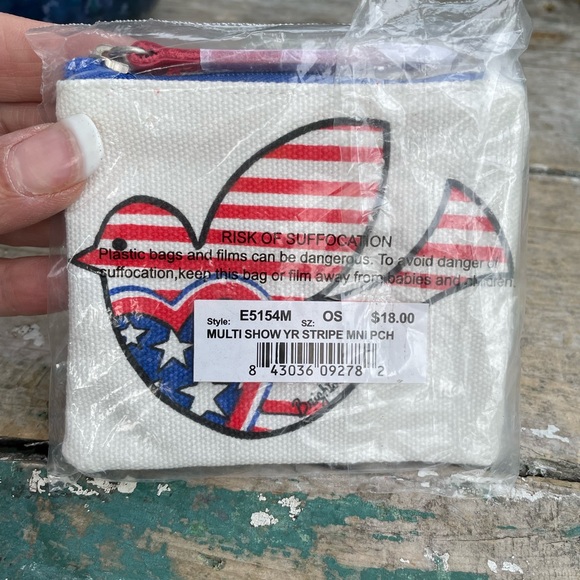 Brighton patriotic bird zipper case - Picture 6 of 6